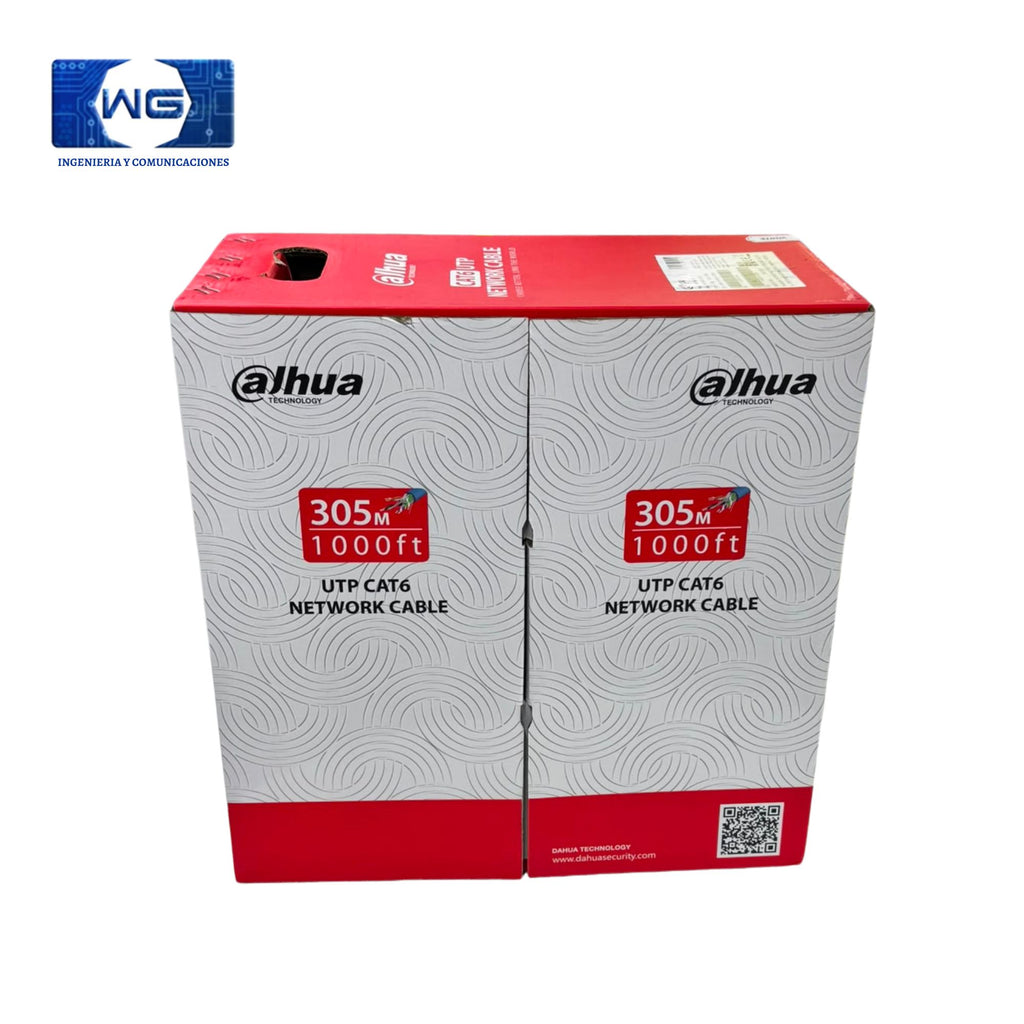 Cable UTP Dahua int. Cat6 100% Cobre