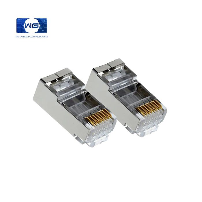 Conectores Blindados Cat 5e / Cat 6 - cat-6-x-100-unidades
