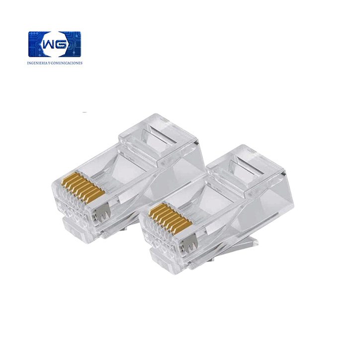 Conectores Plásticos Cat 5e / Cat 6 - cat-6-x-100-unidades