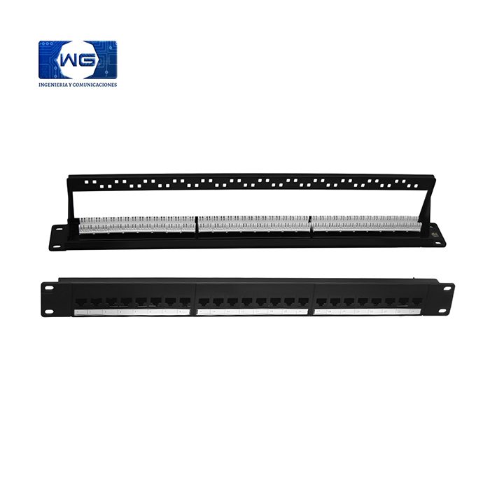 Patch Panel Cat5e - patch-panel-24-ptos-cat-5e-con-jack